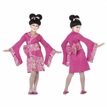 Costume for Children Geisha Fuchsia pink (3 Pcs)