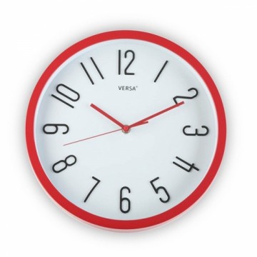 Bigbuy Home Настенное часы Красный Пластик (Ø 30 cm)