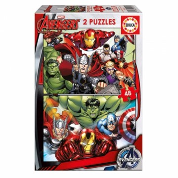 Puzle Bērniem Marvel Avengers Educa (2 x 48 pcs)