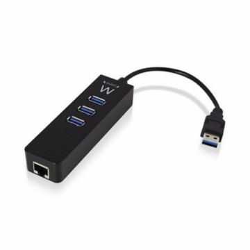 USB Centrmezgls Ewent EW1140 3 x USB 3.1 RJ45 Plug and Play