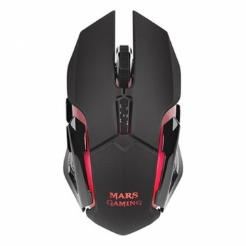 LED Spēļu Pele Mars Gaming MMW 3200 dpi Melns