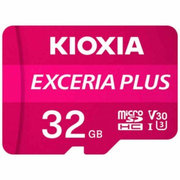 Карта памяти микро-SD с адаптером Kioxia Exceria Plus UHS-I U3 Класс 10 Розовый
