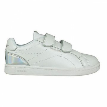 Bērnu Ikdienas Apavi Reebok Royal Complete Clean Velcro Balts Sudrabains