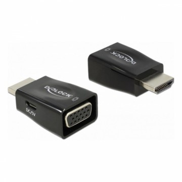 HDMI uz VGA Adapteris DELOCK 65902 1920 px Melns