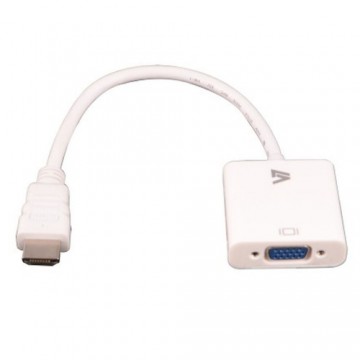 HDMI uz VGA Adapteris V7 CBLHDAV-1E           Balts