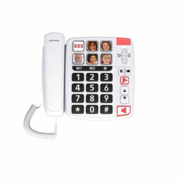 Landline for the Elderly Swiss Voice Xtra 1110 White