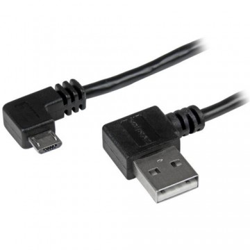 Универсальный кабель USB-MicroUSB Startech USB2AUB2RA2M         Чёрный