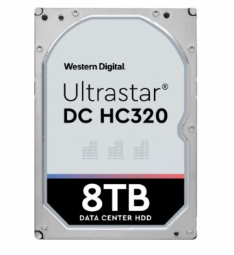 HDD|WESTERN DIGITAL ULTRASTAR|Ultrastar DC HC320|HUS728T8TALE6L4|8TB|SATA 3.0|256 MB|7200 rpm|3,5"|0B36404