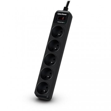 CyberPower Tracer III B0520SC0-FR surge protector Black 5 AC outlet(s) 200 - 250 V 1.8 m