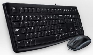 Logitech MK120 keyboard USB AZERTY French Black