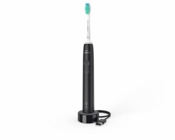 Sonicare PHILIPS 3100 Sonic elektriskā zobu birste, melna - HX3671/14