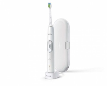 Sonicare PHILIPS ProtectiveClean 6100 Sonic elektriskā zobu birste, balta ar sudrabu - HX6877/28