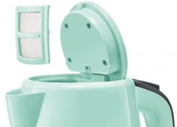 Bosch TWK7502 electric kettle 1.7 L 2200 W Grey, Turquoise