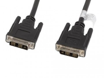 Lanberg CA-DVIS-10CC-0030-BK DVI cable 3 m DVI-D Black