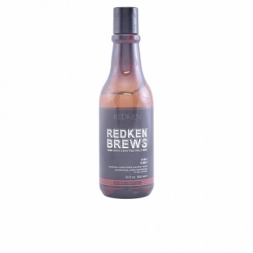 Šampūns, Kondicionieris Un Dušas Želeja Redken Brews Brews 3-in-1 (300 ml)