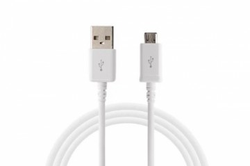 Samsung ECB-DU4AWE Universāls Micro USB Datu un Uzlādes Kabelis 1m Balts (OEM)