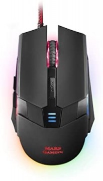 Mars Gaming MM116 Spēļu Datora Pele ar 7 LED RGB Gaismām 3200 DPI USB Melna