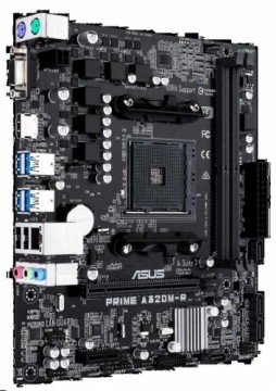 Mainboard|ASUS|AMD A320|SAM4|MicroATX|1xPCI-Express 3.0 1x|1xPCI-Express 3.0 16x|Memory DDR4|Memory slots 2|1x15pin D-sub|1xHDMI|2xUSB 2.0|4xUSB 3.1|2xPS/2|1xRJ45|3xAudio port|PRIMEA320M-R-SI