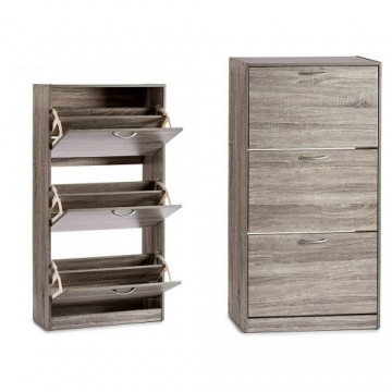 Shoe Rack Grey 24 x 116 x 60 cm