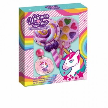 Bērnu grima komplekts Cartoon Unicorn Love Divpusējā Ledene (9 pcs)