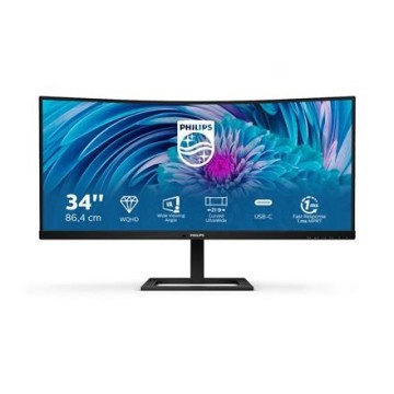 Philips UltraWide LCD Monitor  346E2CUAE 34  ", VA, WQHD, 3440 x 1440, 21:9, 4 ms, 300 cd/m², Black