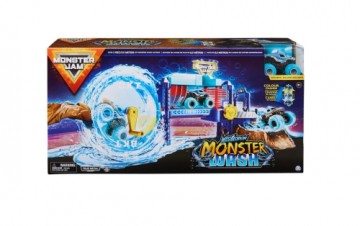 MONSTER JAM 1:64 vadītāja rotaļu komplekts Car Wash, 6060518