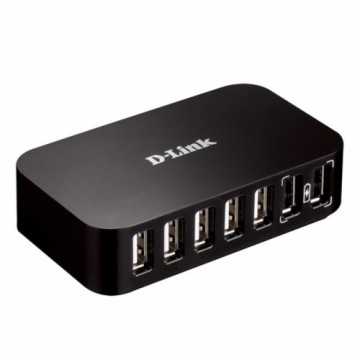 USB-хаб на 7 портов D-Link DUB-H7 USB 2.0 Чёрный