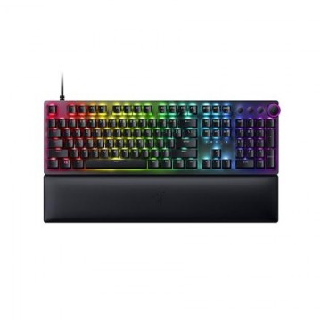 Razer Huntsman V2 Optical Gaming Keyboard RGB LED light, Russian layout, Wired, Black, Linear Red Switch, Numeric keypad