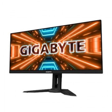 Gigabyte Gaming Monitor M34WQ-EK 34 ", IPS, WQHD, 3440 x 1440, 16:9, 1 ms, 400 cd/m², Dark grey, HDMI ports quantity 2, 144 Hz