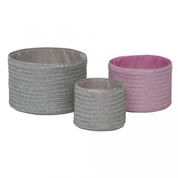 Grozs DKD Home Decor polipropilēns (3 pcs) (27 x 27 x 17 cm)