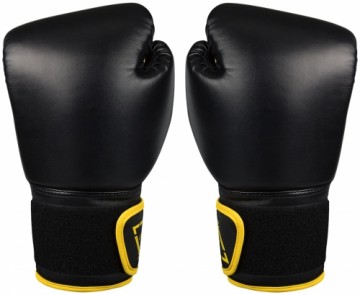 Boxing gloves AVENTO 41BO 12oz black PU leather