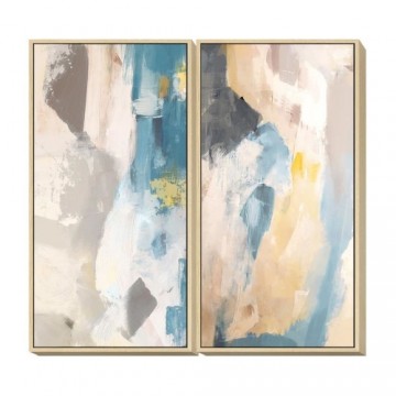 Painting DKD Home Decor 60 x 4 x 120 cm Abstract Modern (2 Units)