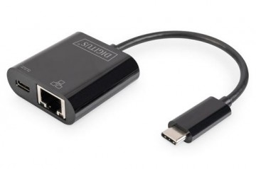 Digitus USB Type-C™ Gigabit Ethernet adapter with Power Delivery support