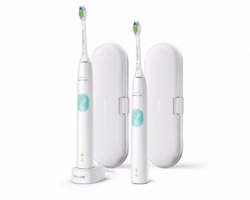 Sonicare PHILIPS ProtectiveClean 4300 Sonic elektriskā  zobu birste, balta un piparmētru - HX6807/35