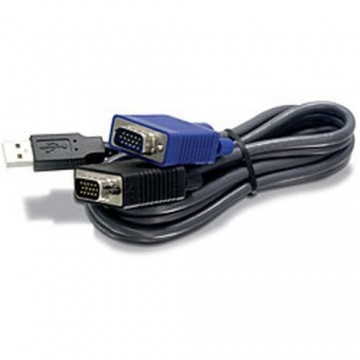 Cable KVM Trendnet TK-CU15 Black