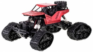 RoGer Rock Crawler 2in1 Radiovadāmā mašīna / 2.4Ghz  / 4x4 / 20 km/h / 1:16 / Sarkana