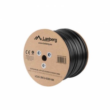 Жесткий сетевой кабель UTP кат. 6 Lanberg LCU5-30CU-0305-BK