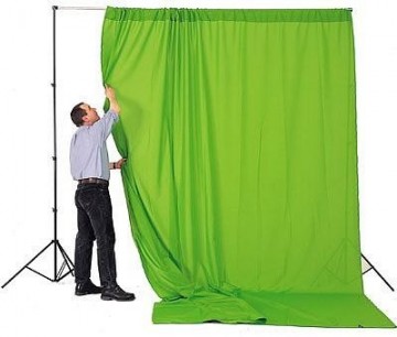 Lastolite auduma fons 3x3.5m, Chromakey zaļš/zils (5781)