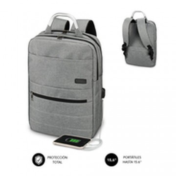 Рюкзак для ноутбука и планшета с USB-выходом Subblim MOCHILA ELITE AIRPADDING 15.6'' GREY