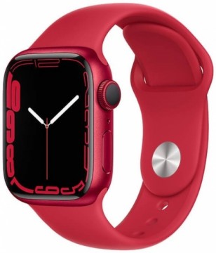 Apple Watch 7 GPS 41mm Sport Band (PRODUCT)RED (MKN23EL/A)