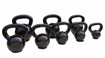 Kettlebell cast iron with rubber base TOORX 20kg