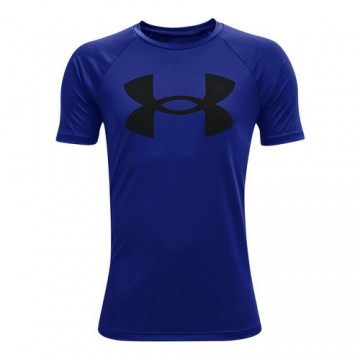 Krekls ar Īsām Piedurknēm Under Armour Tech Big Logo Zils