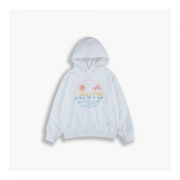 Hooded Sweatshirt for Girls Levi's Oversized White