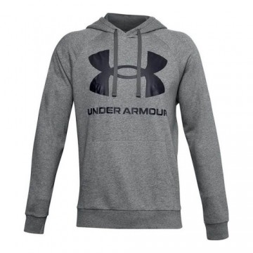 Sporta Krekls ar Kapuci Under Armour Fleece Rival Tumši pelēks