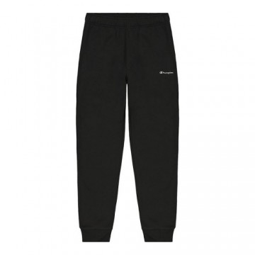 Long Sports Trousers Champion Rib Cuff Logo Black Men