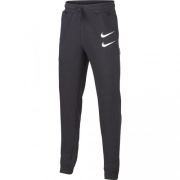 Длинные спортивные штаны Nike Swoosh дети Чёрный