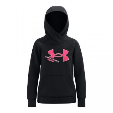 Hooded Sweatshirt for Girls Under Armour Fleece Logo Black
