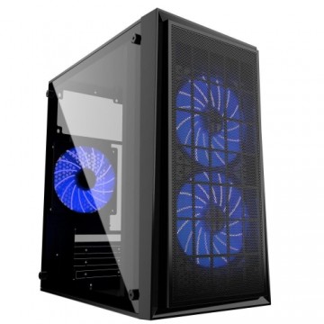 CAJA PC GEMBIRD CCC-FORNAX-950B GAMING DESIGN PC CASE 3 X 12 CM VENTILADOR AZUL