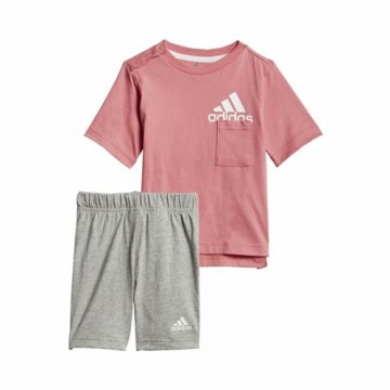 Спортивный костюм для девочек Adidas Badge of Sport Summer Коралл