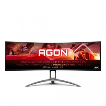 AOC AG493QCX LED display 124 cm (48.8&quot;) 3840 x 1080 pixels Black, Red